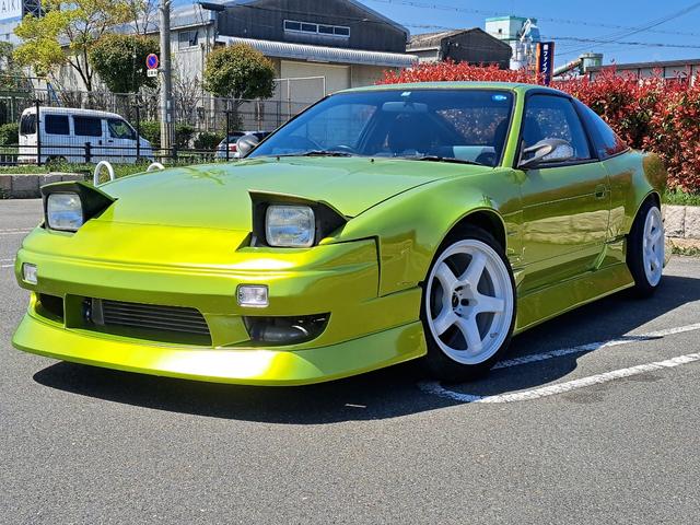 １８０ＳＸ タイプＸ　ＳＲ２０ＤＥＴターボ５ＭＴ　オリジンドリフトラインフルエアロ　前後オリジンワイドフェンダー　前後５穴ハブ　スタウトカーボンボンネット　ブリッツ前置インタークーラー　ブリッツ車高調　前後タワーバー（76枚目）