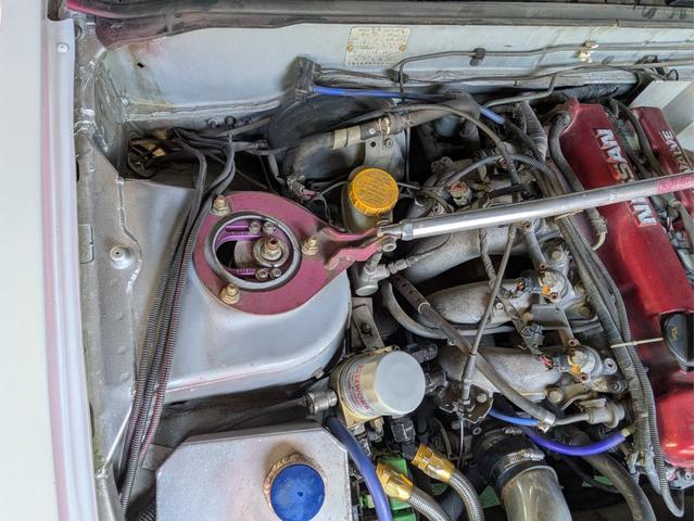 シルビア Ｋ’ｓ　クラブセレクション　ＳＲ２０ＤＥＴターボ５ＭＴ　社外ＬＳＤ　サンルーフ　Ｔ５１７タービン　エキマニ　ニスモインジェクター　Ｚ３２エアフロ　ＨＰＩインタークーラー　ＨＰＩアルミラジエーター　エレメント移動式オイルクーラー（12枚目）