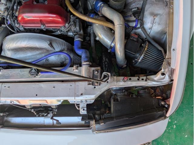 シルビア Ｋ’ｓ　クラブセレクション　ＳＲ２０ＤＥＴターボ５ＭＴ　社外ＬＳＤ　サンルーフ　Ｔ５１７タービン　エキマニ　ニスモインジェクター　Ｚ３２エアフロ　ＨＰＩインタークーラー　ＨＰＩアルミラジエーター　エレメント移動式オイルクーラー（15枚目）
