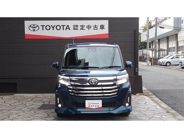 ルーミー カスタムG アイドリング 両側電動SD LEDヘット バックビューモニター 衝突回避ブレーキ フルフラット 地デジ スマートキー メモリナビ クルーズコントロール DVD ETC ドライブレコーダー 1オーナー(3枚目)