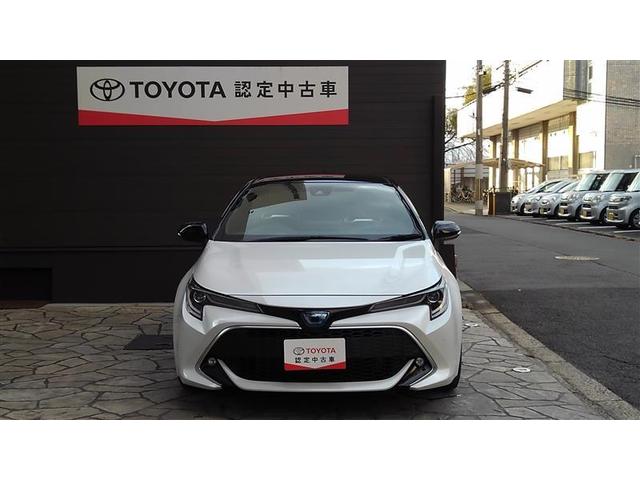 カローラスポーツ ハイブリッドＧ　Ｚ　衝突被害軽減Ｓ　Ｂモニ　地デジＴＶ　盗難防止装置　ＬＥＤライト　ナビ＆ＴＶ　オートクルーズコントロール　半革シート　メモリ－ナビ　ドライブレコーダー　１オーナー　アルミホイール　スマートキ－　ＡＢＳ（3枚目）