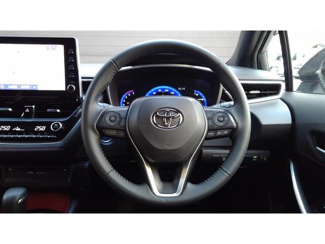 カローラスポーツ ハイブリッドＧ　Ｚ　衝突被害軽減Ｓ　Ｂモニ　地デジＴＶ　盗難防止装置　ＬＥＤライト　ナビ＆ＴＶ　オートクルーズコントロール　半革シート　メモリ－ナビ　ドライブレコーダー　１オーナー　アルミホイール　スマートキ－　ＡＢＳ（17枚目）