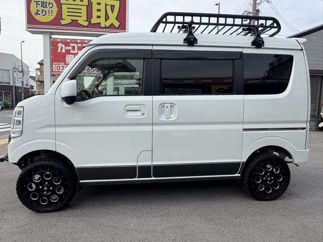 エブリイワゴン ＰＺターボ　ｐｌｕｓｌｉｎｅ仕様　フロントバンパー・リアバンパー・リフトアップ・ＨＩＧＨＳＴＹＬＥマフラー・テールランプ・　ＬＥＤナンバー移動キット・牽引フック　フロントガードバー　ルーフラック　フルセグナビ（15枚目）