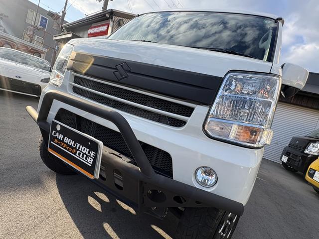 エブリイワゴン ＰＺターボ　ｐｌｕｓｌｉｎｅ仕様　フロントバンパー・リアバンパー・リフトアップ・ＨＩＧＨＳＴＹＬＥマフラー・テールランプ・　ＬＥＤナンバー移動キット・牽引フック　フロントガードバー　ルーフラック　フルセグナビ（20枚目）