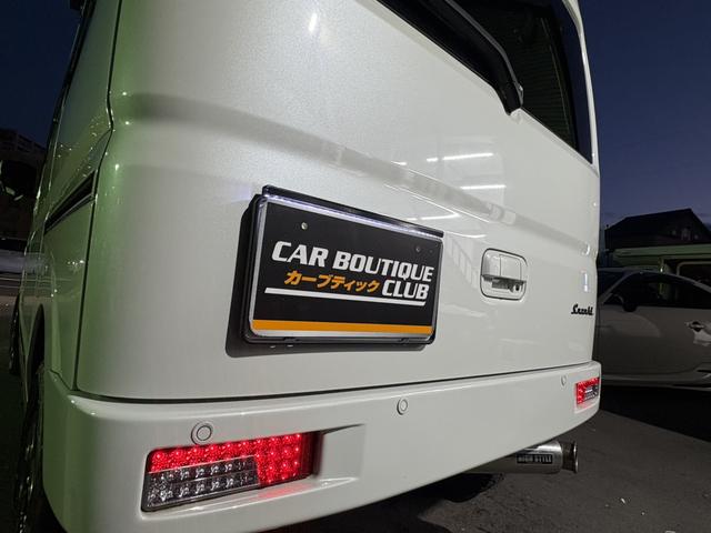 エブリイワゴン ＰＺターボ　ｐｌｕｓｌｉｎｅ仕様　フロントバンパー・リアバンパー・リフトアップ・ＨＩＧＨＳＴＹＬＥマフラー・テールランプ・　ＬＥＤナンバー移動キット・牽引フック　フロントガードバー　ルーフラック　フルセグナビ（25枚目）
