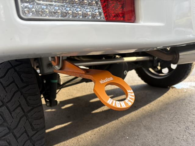 エブリイワゴン ＰＺターボ　ｐｌｕｓｌｉｎｅ仕様　フロントバンパー・リアバンパー・リフトアップ・ＨＩＧＨＳＴＹＬＥマフラー・テールランプ・　ＬＥＤナンバー移動キット・牽引フック　フロントガードバー　ルーフラック　フルセグナビ（29枚目）