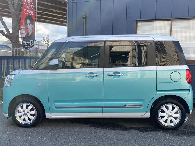 ムーヴキャンバス ストライプスＧターボ　ワンオーナー　純正１０インチナビ　パノラミックビュー　フルセグＴＶ　Ｂｌｕｅｔｏｏｔｈオーディオ　ＨＤＭＩ入力　両側パワースライド　シートヒーター　ＥＴＣ　オートクルーズ　ＬＥＤヘッド　全国１年保証（4枚目）