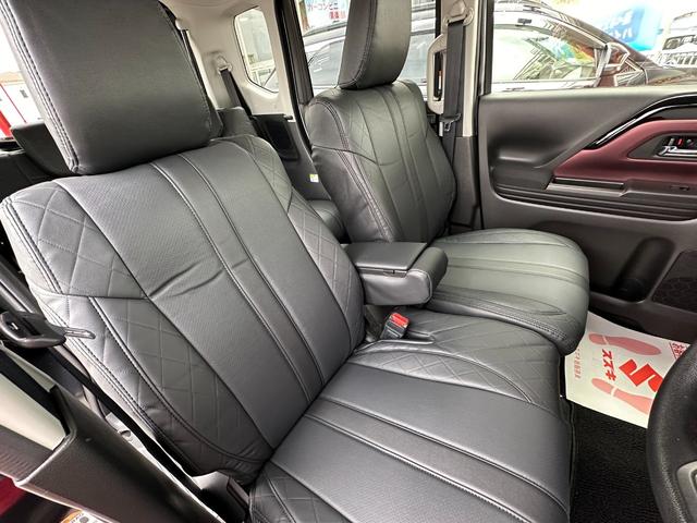 スペーシアカスタム ハイブリッドＧＳ　届出済み未使用車　９９セレクト　１５インチアルミ　クラッツィオシートカバー　８インチフルセグナビ　ＤＶＤビデオ　Ｂｌｕｅｔｏｏｔｈ対応　バックカメラ　ビルトインＥＴＣ（4枚目）