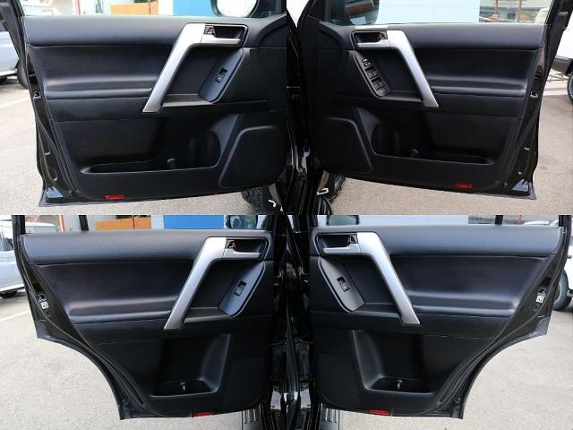 ランドクルーザープラド TX Lパッケージ・ブラックエディション ディーゼル車5人乗り サンルーフ ETC2.0 専用スカッフプレート TRDマッドガード FLEXオリジナル2インチリフトアップコイル ヨコハマジオランダーX-ATタイヤ ブラックエディション(14枚目)