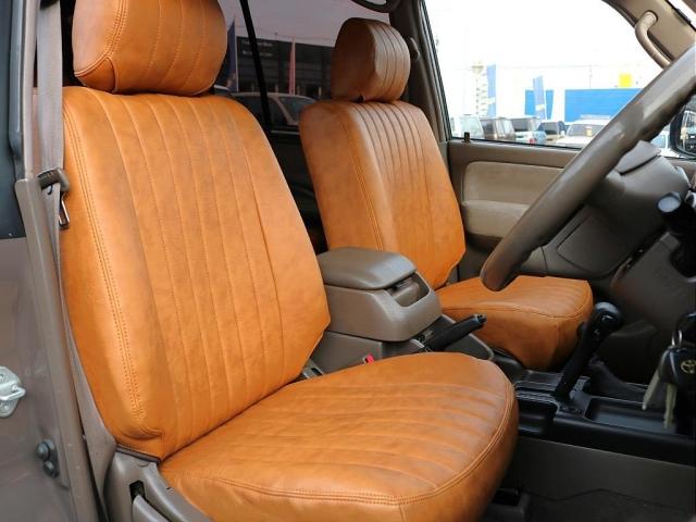 ランドクルーザープラド TXリミテッド ライトコーヒー全塗装済 ナロー換装 オレンジサイドマーカー YOKOHAMAジオランダーX-ATタイヤ DEANコロラドAW クラシックキャメルシートカバー LEDテールランプ リアヒーター ETC(6枚目)