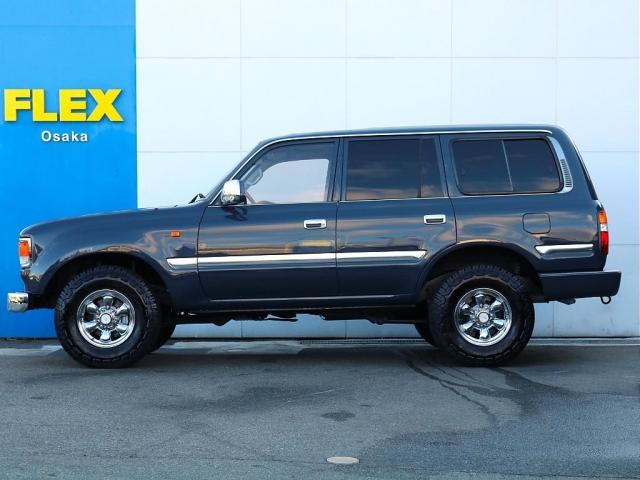 ランドクルーザー８０ ＶＸリミテッド　ライノグレー全塗装済　　６０フェイス　ナローボディー換装　ＮＡＲＤＩメッキステアリング　ＮＡＲＤＩメッキステアリング　ＥＴＣ　ジオランダーＸ－ＡＴタイヤ　ＸＥＬＦメッキＡＷ　前後ドライブレコーダー（7枚目）