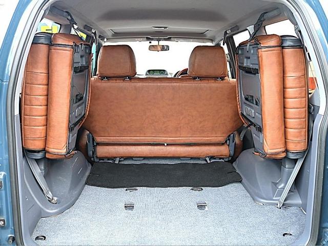 ランドクルーザープラド ＴＸ　前期型　アルルブルー全塗装済　丸目・ナロー換装　ＴＯＹＯＴＡグリル　ＢＦグッドリッチＡＴタイヤ　ＤＥＡＮクロスカントリー　パイオニア製フルセグナビ　バックカメラ　サンルーフ　ウッドコンビステアリング（10枚目）