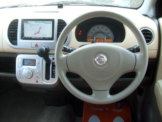 モコ E 禁煙1オーナー車 22系最終型 無事故 実走行 タイベルチェーン ベンチシート フルフラット テレビ ナビ CD DVD再生機能 スマートキー ETC ブレーキアシスト ABS バッテリー新品交換渡し(5枚目)