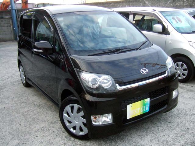 ムーヴ カスタム　Ｘリミテッド　禁煙１オーナー車　メーカーオプションカラー　　無事故　実走行　タイベルチェーン　ベンチシート　フルフラット　テレビ　最新ナビ　キセノン　エアロ　スマートキー　ＥＴＣ　ブレーキアシスト　バッテリー新品（2枚目）