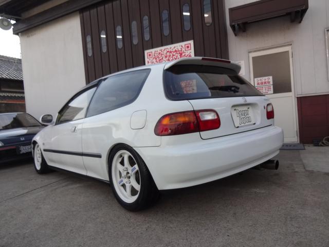 EG6 TE37アルミXYZ車高調フジツボマフラータイベ済み(6枚目)