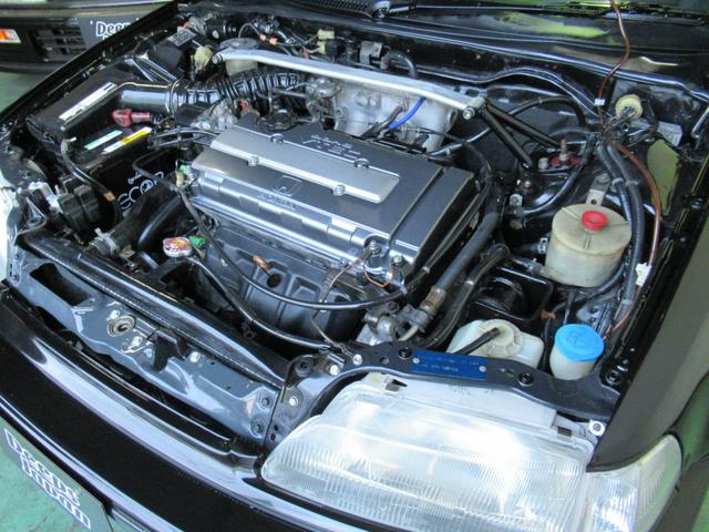 SiRII EF9 2名乗車公認 室内ペイント済み ATS1.5ウェイLSD 戸田クラッチ 戸田軽量フライホイル スプーンタワーバー メッシュBホース 新品モモステ 新品フロアマット ディープスECU(22枚目)