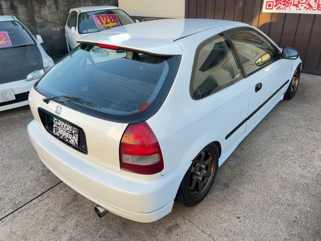 シビック ＳｉＲ　ＥＫ４　レースベース　純正Ｆスポイラー　ＥＫ９Ｒバンパー　後期テールライト　ＥＫ９チタンシフトノブ　ブルーヘッドカバー　アルミラジエター　ビリオンラジエターホース　ＢＬＵＥＴＯＯＴＨ　ミツビシＥＴＣ（15枚目）