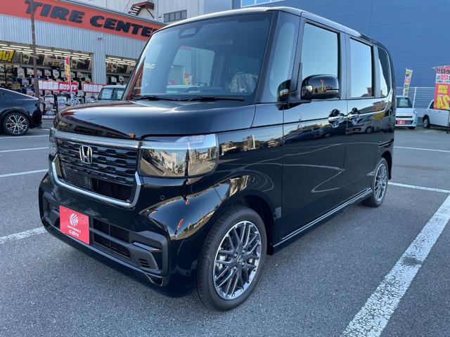 Ｎ－ＢＯＸカスタム ターボ　届出済未使用車　衝突被害軽減ブレーキ　電動パーキングブレーキ　電動格納ドアミラー　１５インチアルミホイル　ＬＥＤヘッドライト　オートライト　両側電動スライドドア　バックカメラ　オートエアコン（7枚目）