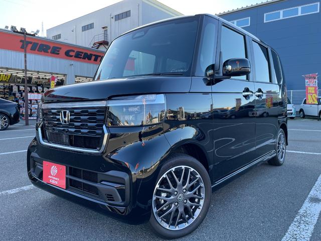Ｎ－ＢＯＸカスタム ターボ　届出済未使用車　衝突被害軽減ブレーキ　電動パーキングブレーキ　電動格納ドアミラー　１５インチアルミホイル　ＬＥＤヘッドライト　オートライト　両側電動スライドドア　バックカメラ　オートエアコン（16枚目）