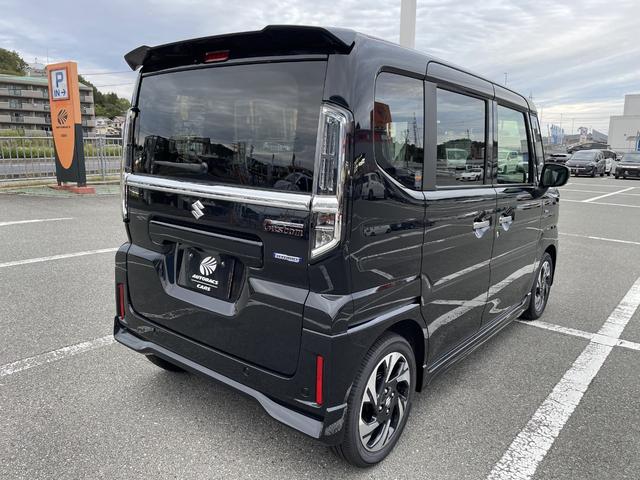 スペーシアカスタム ハイブリッドXSターボ 届出済未使用車 スマートキー プッシュスタート スズキセーフティサポート スリムサーキュレーター LEDヘッドライト&フォグ 両側パワースライドドア 15インチアルミホイル 電動パーキングブレーキ(14枚目)