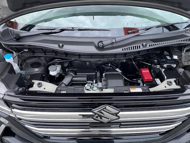 スペーシアカスタム ハイブリッドXSターボ 届出済未使用車 スマートキー プッシュスタート スズキセーフティサポート スリムサーキュレーター LEDヘッドライト&フォグ 両側パワースライドドア 15インチアルミホイル 電動パーキングブレーキ(55枚目)