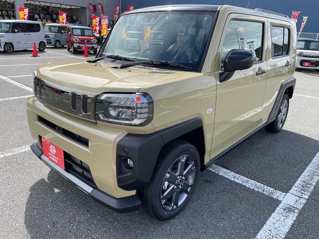 タフト Ｇ　ダーククロムベンチャー　届出済未使用車　パノラマモニター対応カメラ　衝突被害軽減ブレーキ　スカイフィールトップ　ＬＥＤヘッドライト＆フォグ　電動パーキングブレーキ　オートライト　１５インチアルミホイル　電動格納ドアミラー（9枚目）