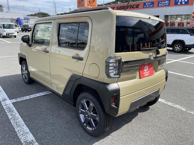 タフト Ｇ　ダーククロムベンチャー　届出済未使用車　パノラマモニター対応カメラ　衝突被害軽減ブレーキ　スカイフィールトップ　ＬＥＤヘッドライト＆フォグ　電動パーキングブレーキ　オートライト　１５インチアルミホイル　電動格納ドアミラー（11枚目）