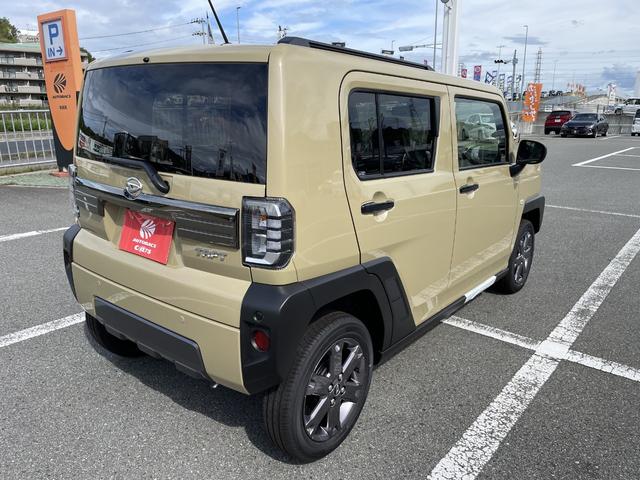 タフト Ｇ　ダーククロムベンチャー　届出済未使用車　パノラマモニター対応カメラ　衝突被害軽減ブレーキ　スカイフィールトップ　ＬＥＤヘッドライト＆フォグ　電動パーキングブレーキ　オートライト　１５インチアルミホイル　電動格納ドアミラー（14枚目）