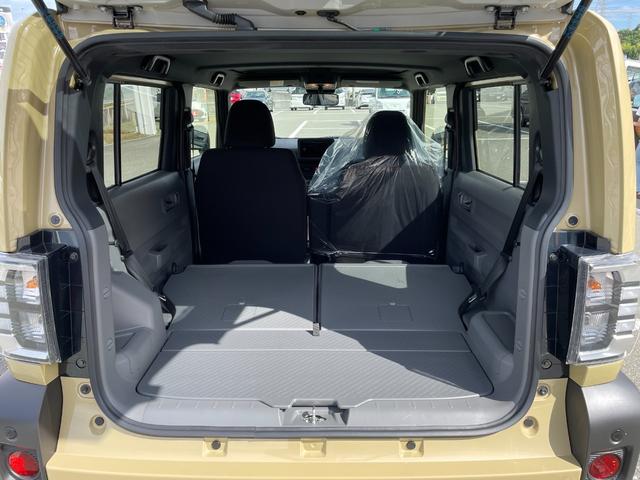 タフト Ｇ　ダーククロムベンチャー　届出済未使用車　パノラマモニター対応カメラ　衝突被害軽減ブレーキ　スカイフィールトップ　ＬＥＤヘッドライト＆フォグ　電動パーキングブレーキ　オートライト　１５インチアルミホイル　電動格納ドアミラー（54枚目）