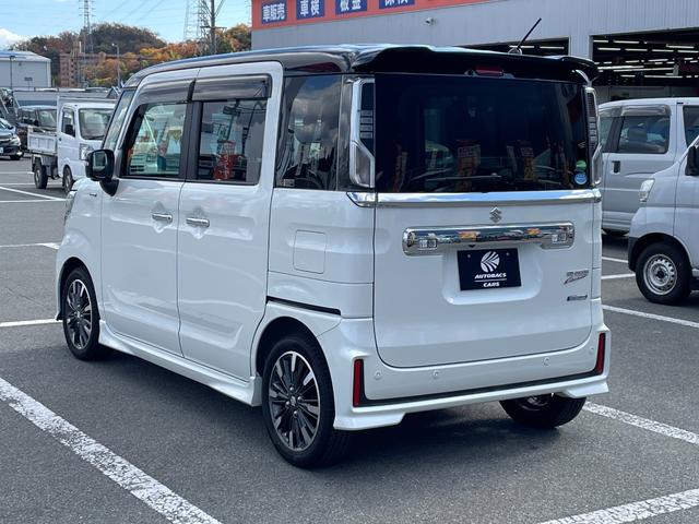 スペーシアカスタム ハイブリッドXSターボ 全方位モニター 8インチナビ スズキセーフティサポート LEDヘッドライト 両側パワースライドドア スリムサーキュレーター 前席シートヒーター リアロールサンシェード スマートキープッシュスタート(11枚目)