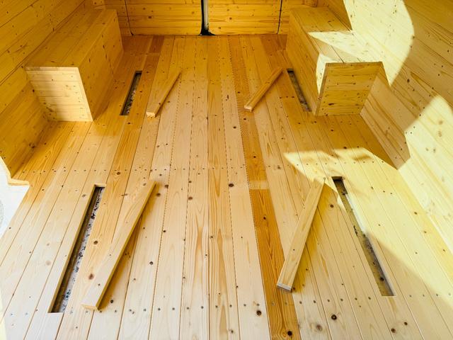 ダッジ・バン ベースグレード パネルバン ログハウス キャンピングカー フルフラットシート(13枚目)