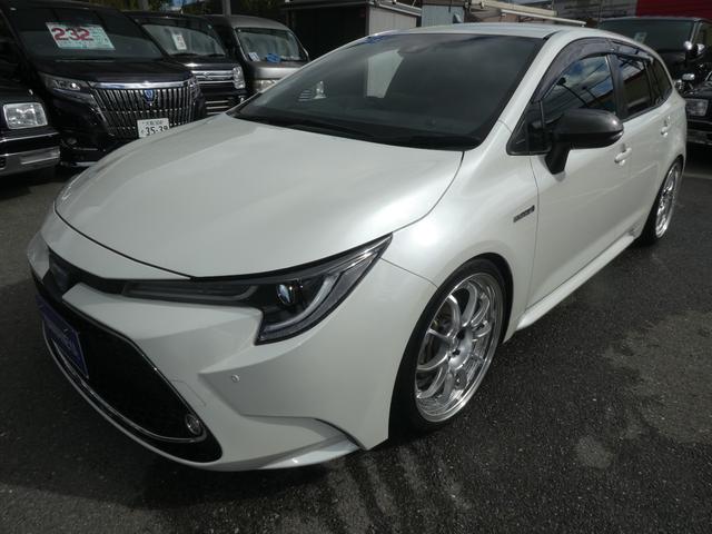 カローラツーリング ハイブリッド　ダブルバイビー　全国一年保証付／ＲＳＲ車高調／ＳＳＲ１９インチアルミ／９インチディスプレイオーディオ／ＴＶ／ナビ／シートヒーター／（17枚目）