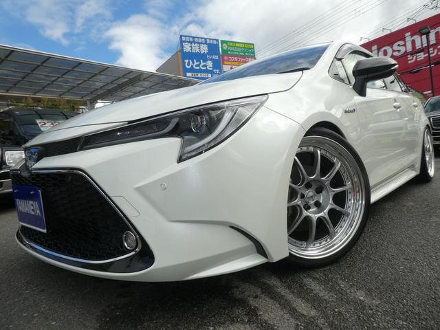 カローラツーリング ハイブリッド　ダブルバイビー　全国一年保証付／ＲＳＲ車高調／ＳＳＲ１９インチアルミ／９インチディスプレイオーディオ／ＴＶ／ナビ／シートヒーター／（77枚目）