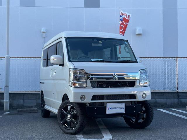 PZターボスペシャル ハイルーフ 三木スズキカスタム EXCITEGEAR 1インチリフトアップ オリジナルアルミMK56 TOYOオープンカントリー ハーフエアロ シーケンシャルLEDテールランプ オートステップ(6枚目)