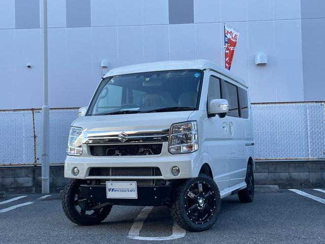 PZターボスペシャル ハイルーフ 三木スズキカスタム EXCITEGEAR 1インチリフトアップ オリジナルアルミMK56 TOYOオープンカントリー ハーフエアロ シーケンシャルLEDテールランプ オートステップ(7枚目)
