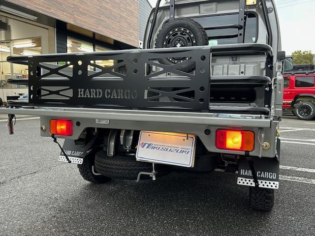 スーパーキャリイ 　ハードカーゴ製ＬＥＤスキッドグリル　ルーフラック　マッドフラップ　フューエルフラップ　ゲートプラス　ＸＴＲＥＭＥＪ１２インチアルミホイール　ＧＥＯＬＡＮＤＡＲ　１４５／８０Ｒ１２オフロードタイヤ（15枚目）