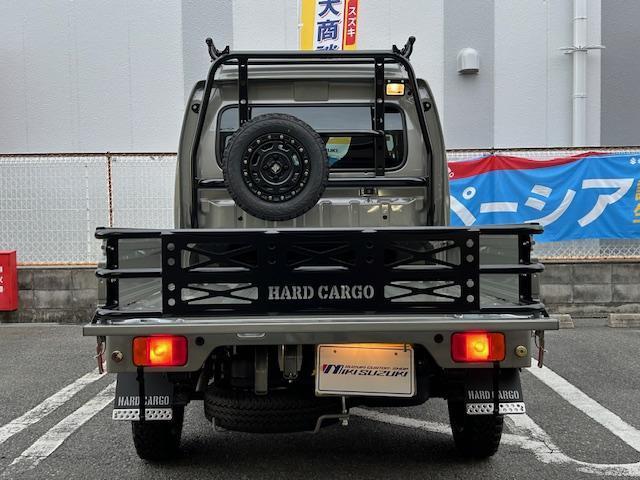 スーパーキャリイ 　ハードカーゴ製ＬＥＤスキッドグリル　ルーフラック　マッドフラップ　フューエルフラップ　ゲートプラス　ＸＴＲＥＭＥＪ１２インチアルミホイール　ＧＥＯＬＡＮＤＡＲ　１４５／８０Ｒ１２オフロードタイヤ（36枚目）