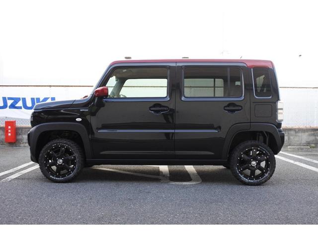 ハスラー ハイブリッドＧ　三木スズキオリジナルレッドツートン　１インチリフトアップ　ＭＫ５６アルミ　オープンカントリー１６５／６０Ｒ１５　２本出しマフラー　復刻版エンブレム　フロントバンパー／ロアガーニッシュブラック塗装（27枚目）