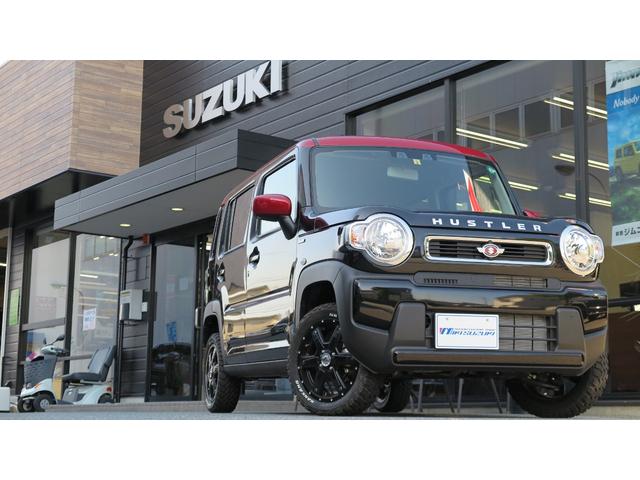 ハスラー G 三木スズキオリジナル赤×白2トーン 1インチリフトアップ MK56ブラックホイール TOYOオープンカントリー 前後バンパーブラック塗装 ロアガーニッシュブラック塗装 復刻版エンブレム(48枚目)