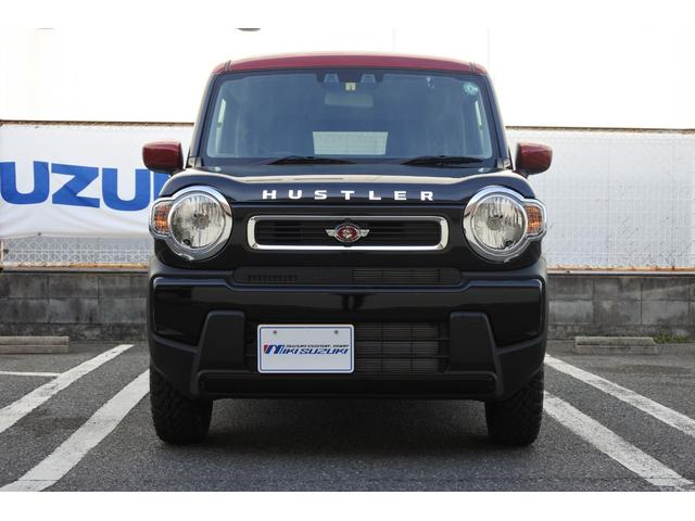 ハスラー G 三木スズキオリジナル赤×白2トーン 1インチリフトアップ MK56ブラックホイール TOYOオープンカントリー 前後バンパーブラック塗装 ロアガーニッシュブラック塗装 復刻版エンブレム(49枚目)