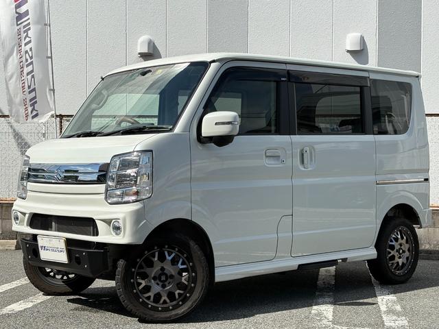 エブリイワゴン ＰＺターボスペシャル　４ＷＤ　プラスライン製ハーフバンパー　エアロキット　ショートバンパー　ＬＥＤテールランプ　１インチリフトアップキット　１５インチアルミホイール　ＴＯＹＯ　オープンカントリーＲＴタイヤ　シートカバー（6枚目）