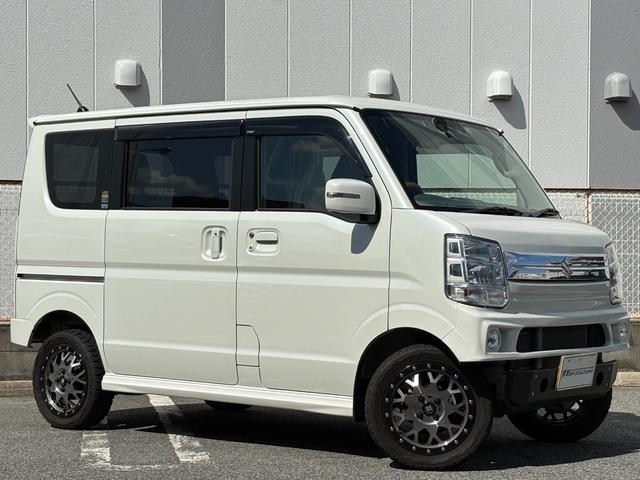 エブリイワゴン ＰＺターボスペシャル　４ＷＤ　プラスライン製ハーフバンパー　エアロキット　ショートバンパー　ＬＥＤテールランプ　１インチリフトアップキット　１５インチアルミホイール　ＴＯＹＯ　オープンカントリーＲＴタイヤ　シートカバー（7枚目）