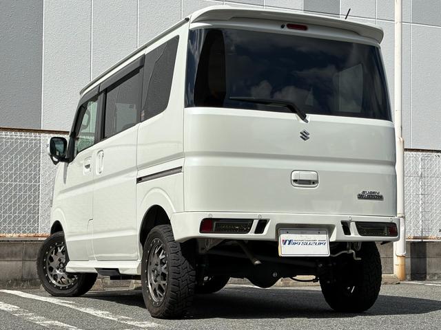 エブリイワゴン ＰＺターボスペシャル　４ＷＤ　プラスライン製ハーフバンパー　エアロキット　ショートバンパー　ＬＥＤテールランプ　１インチリフトアップキット　１５インチアルミホイール　ＴＯＹＯ　オープンカントリーＲＴタイヤ　シートカバー（8枚目）