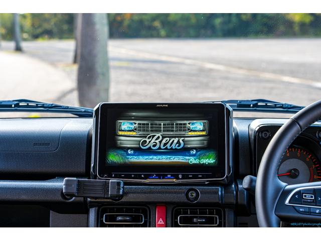 ジムニー ＸＣ　Ｂｅａｓベアスボディキット　キャルズモーター　メッキエアロ　ＬＥＤヘッドランプ　クロームホイール１６インチ　ＴＯＹＯオープンカントリーＲＴタイヤ　ＡＬＰＩＮＥアルパイン製９型ディスプレイオーディオ（28枚目）