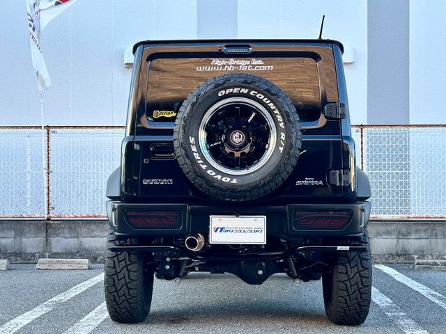 ジムニーシエラ JC リフトアップ 社外前後バンパー BRIDEユーロスターシート左右 フルセグナビゲーション オフロードタイヤ RAYS16インチアルミホイール ECU書換レギュラー仕様 バックカメラ ETC車載器(27枚目)