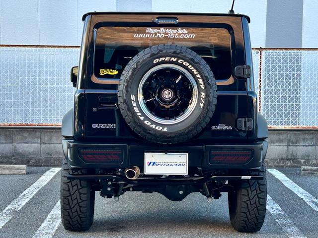 ジムニーシエラ JC リフトアップ 社外前後バンパー BRIDEユーロスターシート左右 フルセグナビゲーション オフロードタイヤ RAYS16インチアルミホイール ECU書換レギュラー仕様 バックカメラ ETC車載器(28枚目)