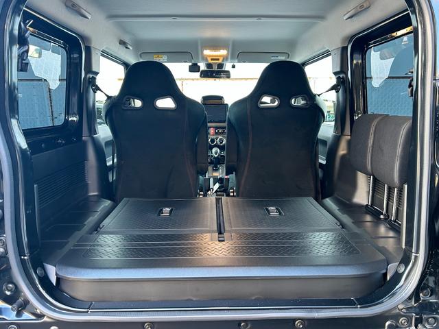 ジムニーシエラ JC リフトアップ 社外前後バンパー BRIDEユーロスターシート左右 フルセグナビゲーション オフロードタイヤ RAYS16インチアルミホイール ECU書換レギュラー仕様 バックカメラ ETC車載器(63枚目)