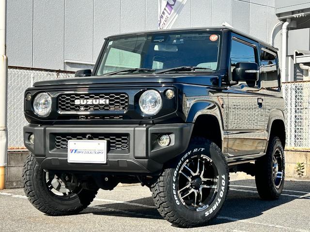 ジムニー XC BKスタイル3インチリフトアップキットTOYOオープンカントリーRTタイヤ 社外アルミホイール SUZUKIブラックグリル LEDフロント&サイド&テールランプ ALPINEアルパインBIGX8型ナビ(2枚目)