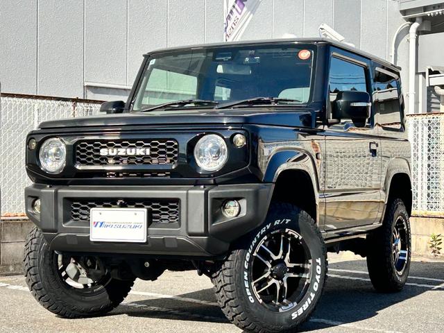 ジムニー XC BKスタイル3インチリフトアップキットTOYOオープンカントリーRTタイヤ 社外アルミホイール SUZUKIブラックグリル LEDフロント&サイド&テールランプ ALPINEアルパインBIGX8型ナビ(3枚目)