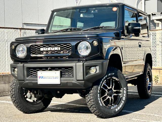 ジムニー XC BKスタイル3インチリフトアップキットTOYOオープンカントリーRTタイヤ 社外アルミホイール SUZUKIブラックグリル LEDフロント&サイド&テールランプ ALPINEアルパインBIGX8型ナビ(8枚目)